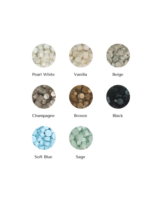 100 Frosty Floral Wax Seals