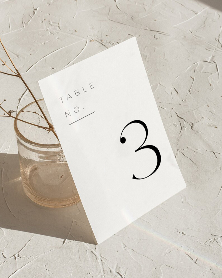 The Abigail Table Numbers