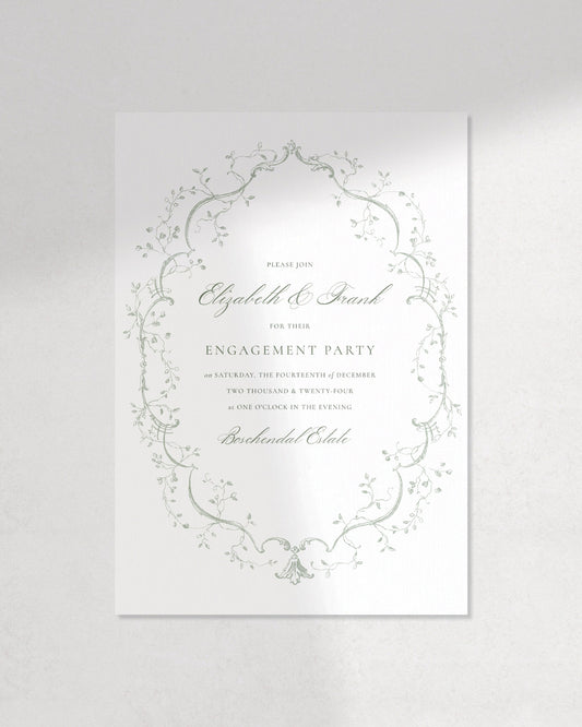 Bridgerton Engagement Party Invite