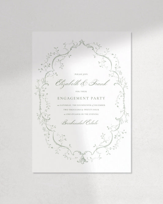 Bridgerton Engagement Party Invite